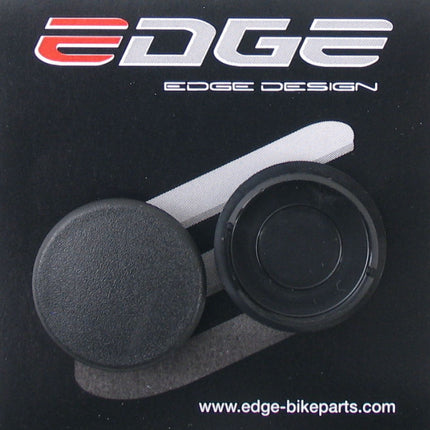 Crankdop kunststof Edge - zwart (2 stuks)