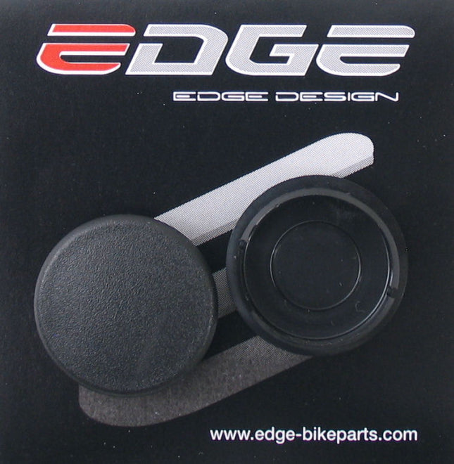 Crankdop kunststof Edge - zwart (2 stuks)