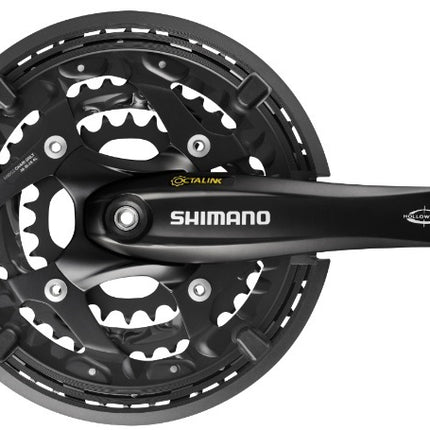 Crankstel 3 x 10 speed Shimano Trekking FC-T521 met 175mm crankarm 48-36-26T Octalink - zwart - afbeelding 2