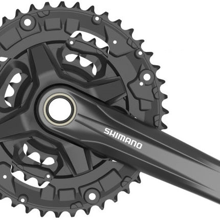 Crankstel 3 x 9 speed Shimano FC-MT210-3 met 175mm crankarm 40-30-22T - zwart