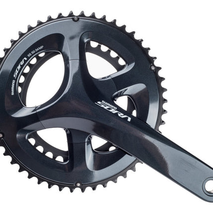 Crankset 2 x 9 speed Shimano Sora FC-R3000 with 175mm crank arm 50-34T - black