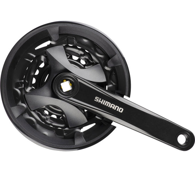 Crankstel 3 x 9 speed Shimano Altus FC-M101 met 175mm crankarm 44-32-22T voor vierkante as - zwart