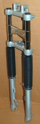 Fourche EBR luxe complète 28mm argent puch maxi