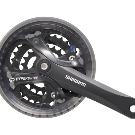 Crankstel 7/8 speed Shimano Acera FC-M361 - 175/48 x 38 x 28T met kettingscherm - zwart