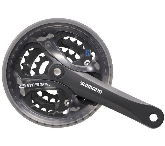 Crankstel 7/8 speed Shimano Acera FC-M361 - 175/48 x 38 x 28T met kettingscherm - zwart