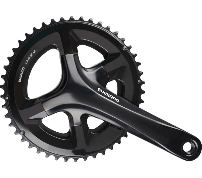 Crankstel 2 x 11 speed Shimano Road FC-RS510 - 172,5/50-34T met holle as - zwart