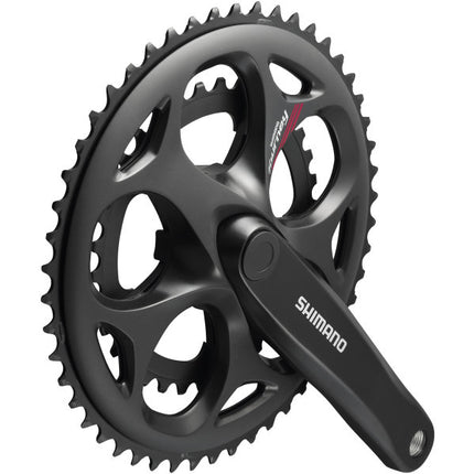 Crankstel 7/8 speed Shimano Tourney FC-A070 Compact 170/50-34T met vierkante as - zwart