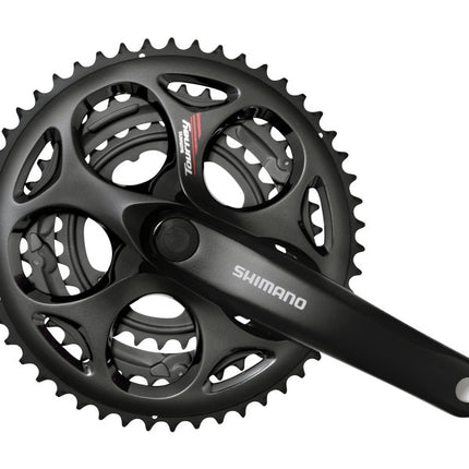 Crankset 7/8 speed Shimano Tourney FC-A073 - 170/50-39-30T with square axle - black