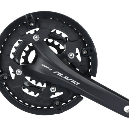 Crankstel 9 speed Shimano Alivio T4060 met 175mm crankarm 48 x 36 x 26T - zwart