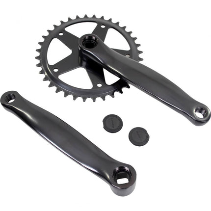 Pédalier 36T Vinty ST 1/8" avec manivelle 170 mm - noir
