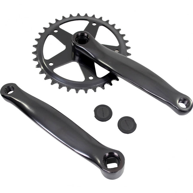 Crankstel 36T Vinty ST 1/8" met 170 mm crankarm - zwart
