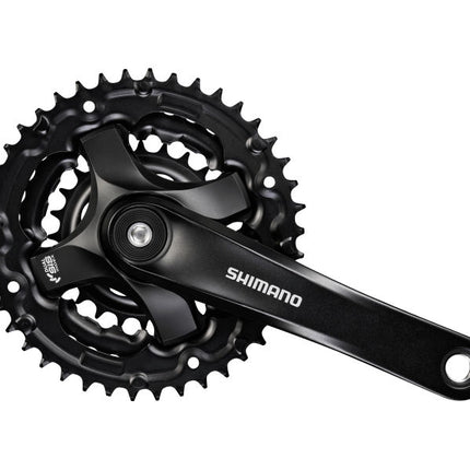 Crankstel 6/7/8 speed Shimano Tourney FC-TY301 met 170mm crankarm 42 x 34 x 24T - zwart (werkplaatsverpakking)