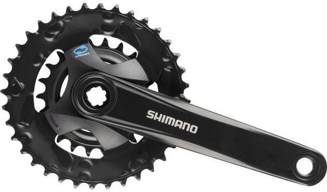 Crankstel 2x 7/8 speed Shimano FC-M315-2 met 175mm crankarm 36 x 22T - zwart