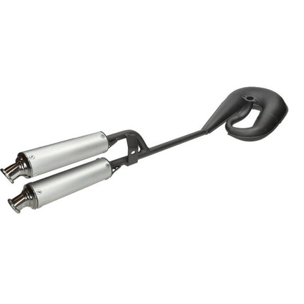 échappement tecno circuit double silencieux noir alu puch maxi