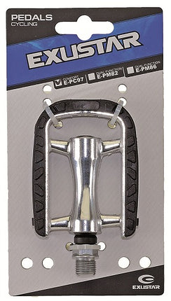 Pedaalset Exustar anti-slip aluminium - zwart