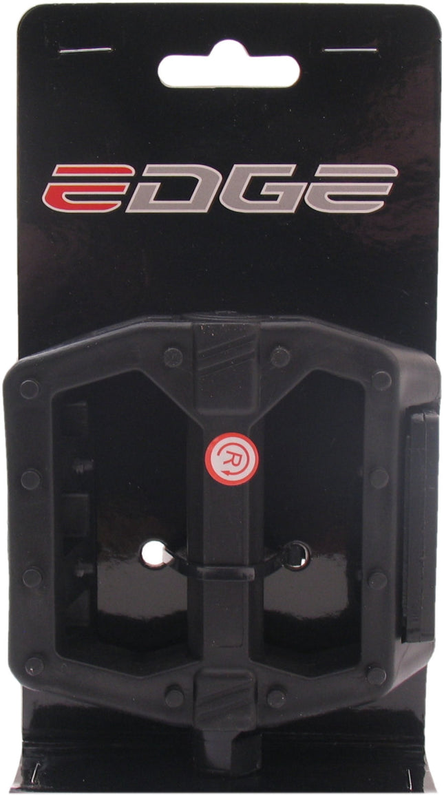 Pedaalset BMX Edge breed kunststof zwart
