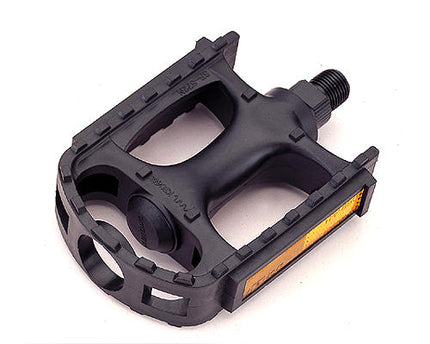 Jeu de pédales VTT/Trekking Marwi SP-872N avec axe fin - plastique - noir (blister)