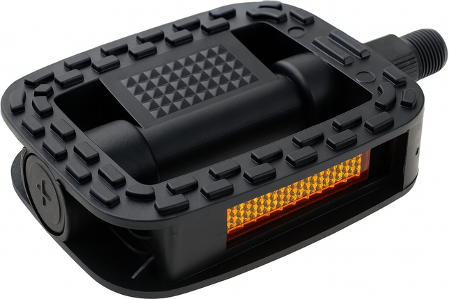 Pedaalset Edge Comfort anti-slip - zwart (werkplaatsverpakking)