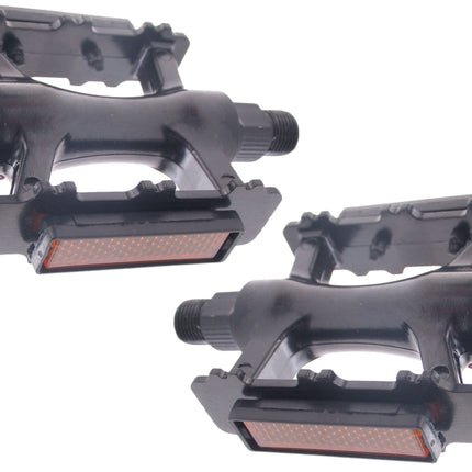 Pedaalset MTB/Trekking Edge Luxe aluminium - zwart - afbeelding 3