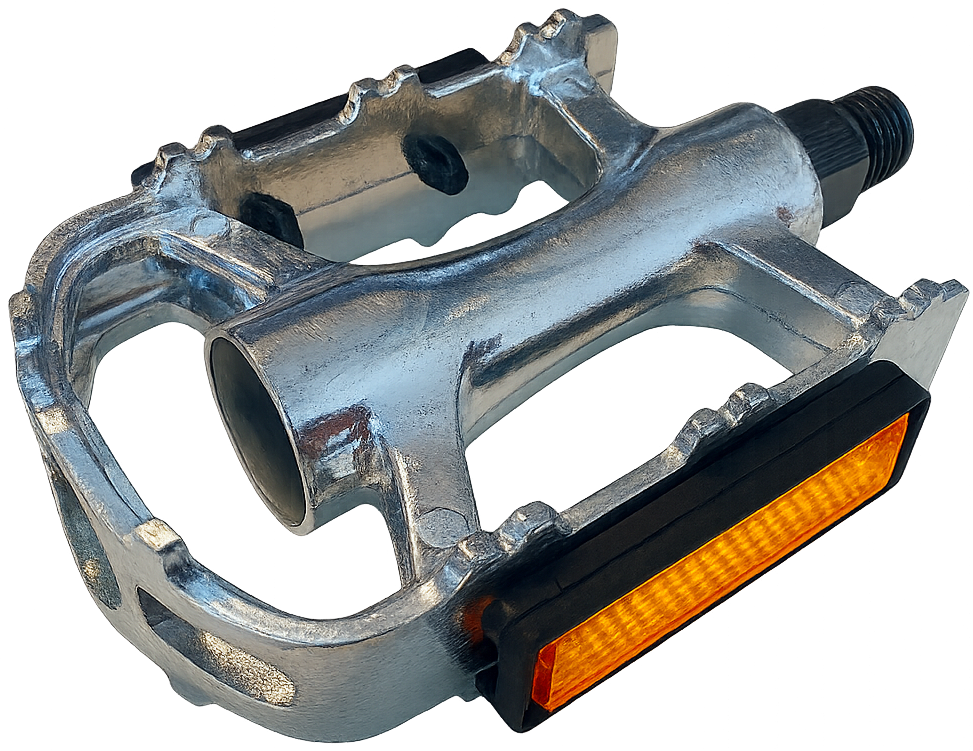 Pedaalset MTB/Trekking Edge Luxe aluminium - zilver