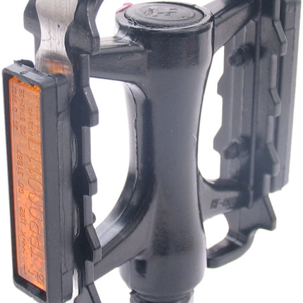 Pedaalset MTB Edge Low Profile met polish zijkant - aluminium zwart - afbeelding 2