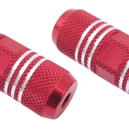 Voetsteunset Edge Freestyle 80 mm op 3/8" as - rood