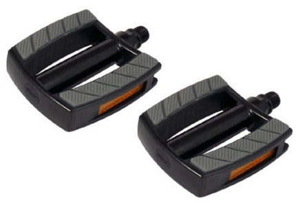 Pédalier Marwi SP-2828 boîtier aluminium antidérapant - noir (sur carte)