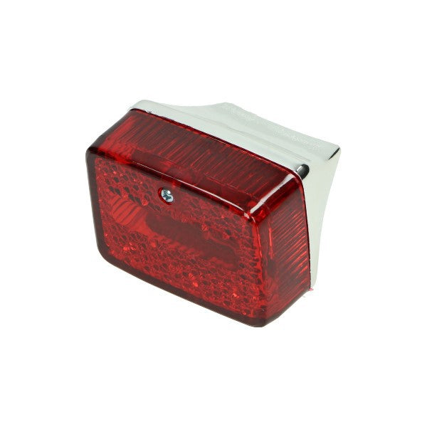 achterlicht DMP klein model ulo (rood glas) chroom camino, puch maxi
