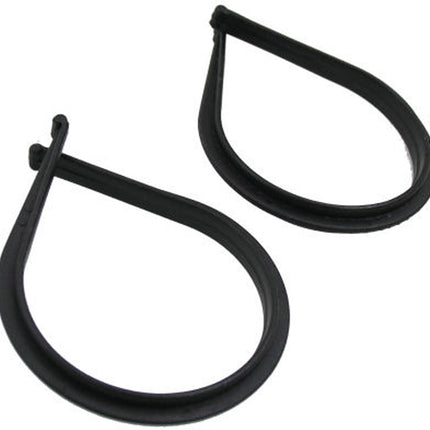 Jeu de pinces à pantalon Cyclus plastique noir (2 pièces)