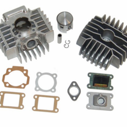 cilinder met kop gilardoni aluminium nikasil compleet 74cc 47mm puch, puch maxi, X30, condor, monza