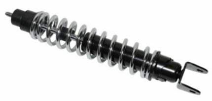 schokbreker DMP MDI 310mm zwart/chroom zip sp, nrg, runner, vespa lx, vespa S, zip2000