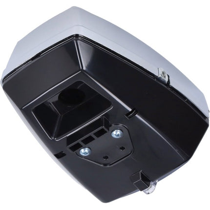 phare DMP carré plat 115mm chrome/noir puch maxi