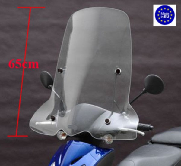 windscherm Regia met bevestigingsset (made in EU) hoog 65cm helder agility, kymco