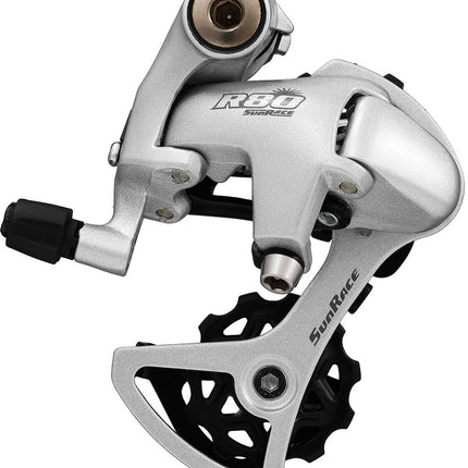 Dérailleur arrière 8 vitesses Sunrace RDR81 chape courte - montage direct - argent
