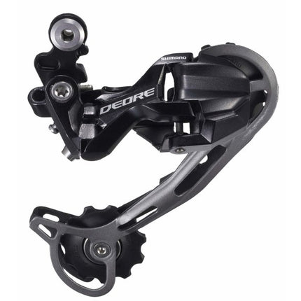 Achterderailleur 9-speed Shimano Deore M592 SGS Top Normal Shadow (werkplaatsverpakking) - Zwart
