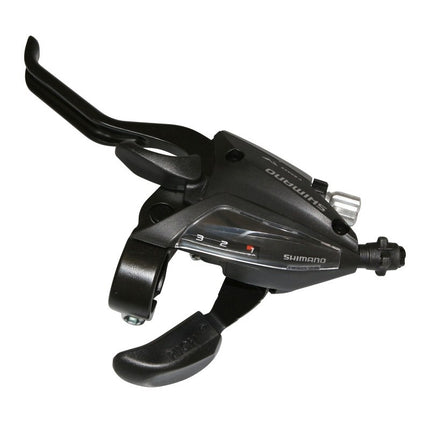 Shifter (left) with brake lever 3 speed Shimano ST-EF500-4 - 4 fingers - black