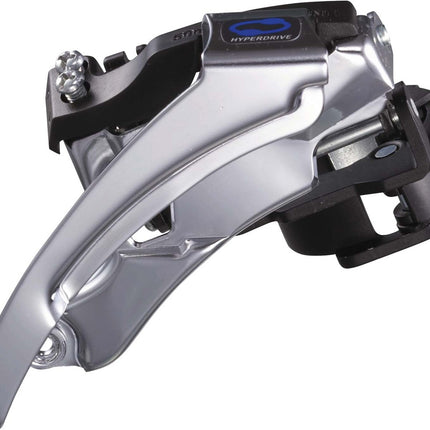 Voorderailleur 3 x 7/8-speed Shimano Altus M310 top swing / dual pull 40T - Zwart/Zilver