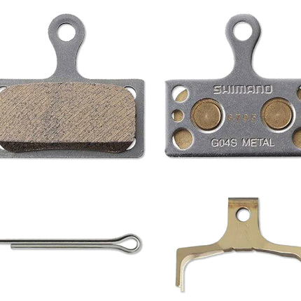 Jeu de plaquettes de frein Shimano G-04S Métallique pour XTR/Deore/XT/SLX/Alfine