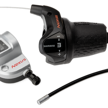 Draaiversteller 3 speed Shimano Nexus SL-3S42E met kabels en clickbox - zwart