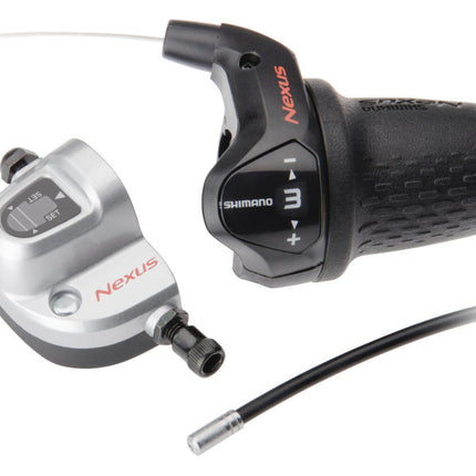 Draaiversteller 3 speed Shimano Nexus SL-3S42E  met kabels en clickbox - zwart (werkplaatsverpakking)