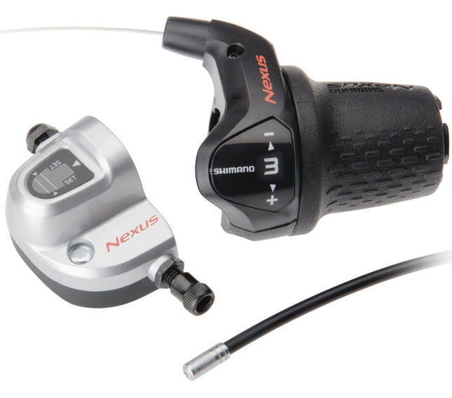 Shimano Nexus SL-3S42E 3-speed shifter with cables and clickbox - black (workshop packaging)
