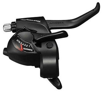 Shifter (right) with brake lever 8 speed Shimano Tourney ST-TX800 - 2 fingers - black