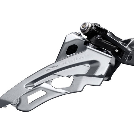 Voorderailleur 3 x 10-speed Shimano Deore FC-M6000 side swing - lage klem 40-42T - Zwart/Zilver