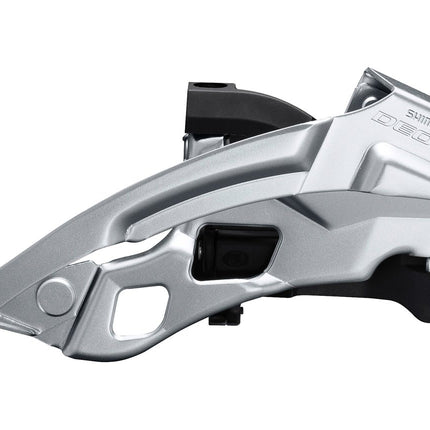 Dérailleur avant 3 x 10 vitesses Shimano Deore FC-T6000 Top Swing - Collier bas 66-69° - 44-48 dents - Noir/Argent