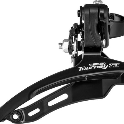 Voorderailleur 6/7-speed Shimano Tourney TZ FD-TZ510 - down swing - lage klem ø31,8 mm - 48T - Zwart/Zilver