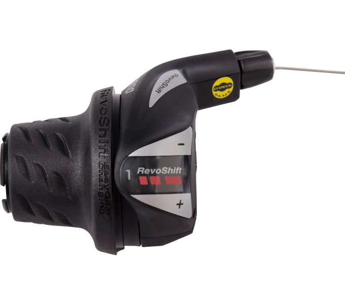 Draaiversteller SIS (links) 3 speed Shimano Tourney SL-RS36 - zwart/zilver