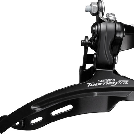 Front derailleur 6/7-speed Shimano Tourney TZ FD-TZ510 down swing - high clamp ø28.6 mm - 48T - Black/Silver