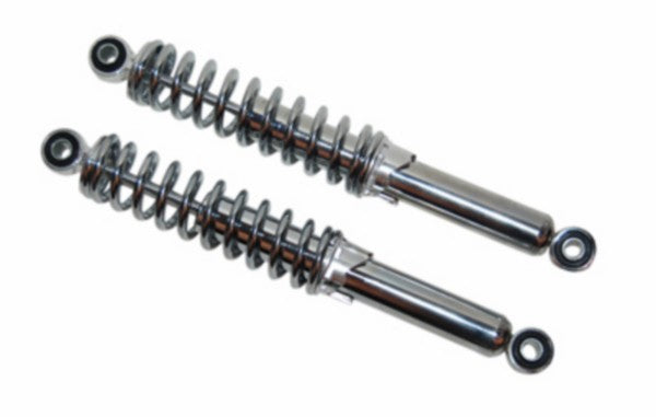 schokbrekerset DMP verstelbaar 320mm chroom camino, citta, puch maxi, tomos