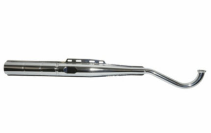 exhaust tecno original model 28mm chrome puch maxi