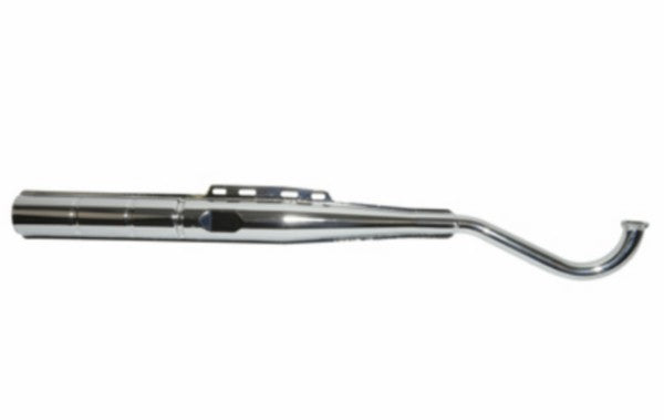 uitlaat tecno origineel model 28mm chroom puch maxi